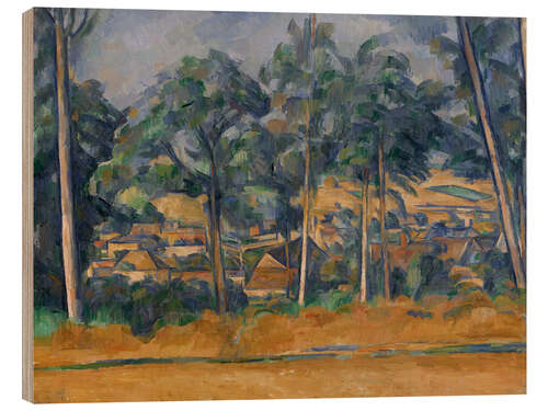 Cuadro de madera Village behind Trees (Marines), 1898