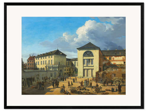 Impresión de arte enmarcada The Academy Court in Düsseldorf, 1831
