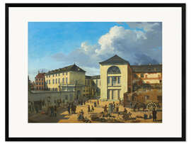 Impresión de arte enmarcada The Academy Court in Düsseldorf, 1831