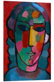Tableau en verre acrylique Girl's Head, 1915 - Alexej von Jawlensky