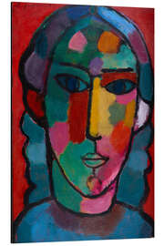 Aluminium print Girl's Head, 1915 - Alexej von Jawlensky
