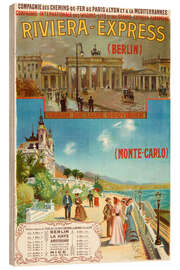 Trätavla Riviera Express Berlin Monte-Carlo