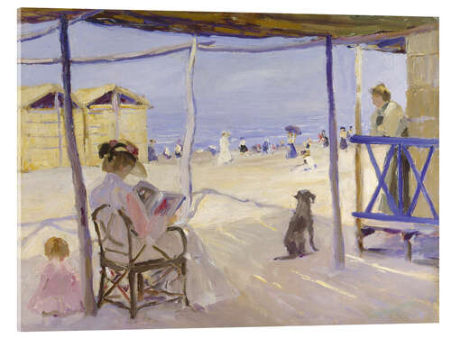 Quadro em acrílico On the beach of Viareggio - Philipp Klein, 1906