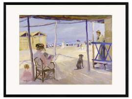 Stampa artistica con cornice On the beach of Viareggio - Philipp Klein, 1906