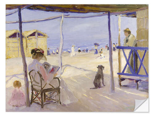 Adesivo murale On the beach of Viareggio - Philipp Klein, 1906
