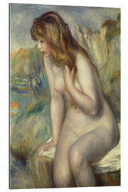 Gallery Print Badende Frau auf einem Felsen sitzend, 1892