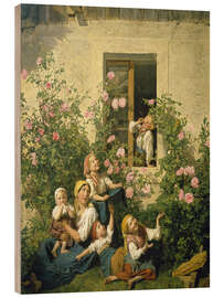 Quadro de madeira Soap Bubble Children - Ferdinand Georg Waldmüller