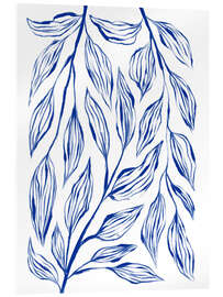 Akrylbillede Blue Ink Grass