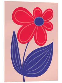 Acrylglasbild Große helle Blume - Martina