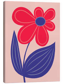 Leinwandbild Große helle Blume - Martina illustration