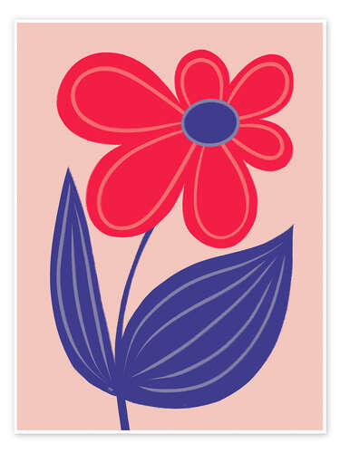 Poster Big Bright Flower