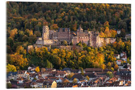 Acrylglasbild Heidelberger Schloss im Herbst, Baden Württemberg - Jan Christopher Becke