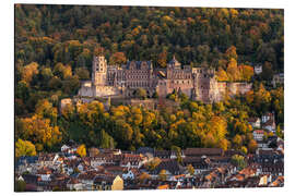 Alubild Heidelberger Schloss im Herbst, Baden Württemberg - Jan Christopher Becke