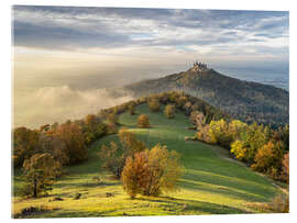 Acrylglasbild Burg Hohenzollern im Herbst - Jan Christopher Becke