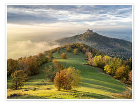 Poster Hohenzollern Castle in autumn, Germany - Jan Christopher Becke