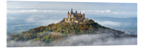 Akryylilasitaulu Hohenzollern Castle above the clouds