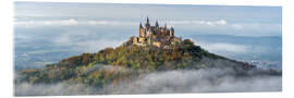 Acrylglasbild Burg Hohenzollern über den Wolken - Jan Christopher Becke