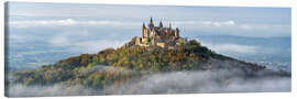 Tableau sur toile Hohenzollern Castle above the clouds - Jan Christopher Becke