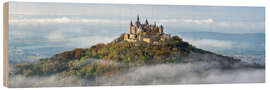 Tableau en bois Hohenzollern Castle above the clouds - Jan Christopher Becke