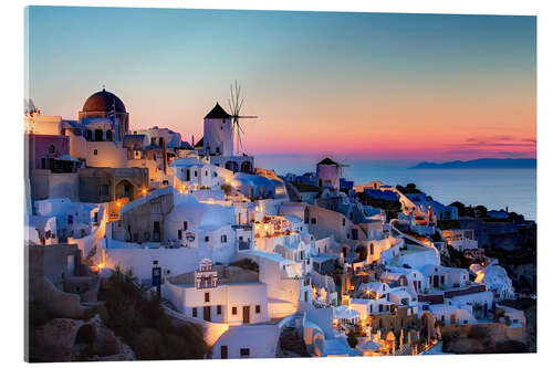 Obraz na szkle akrylowym Sunset on Mykonos
