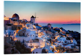 Akrylbilde Sunset on Mykonos