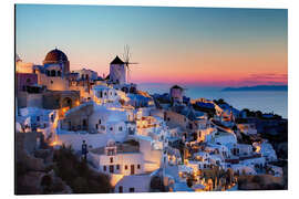 Magnettafel Sonnenuntergang auf Mykonos