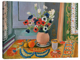 Quadro em tela Anemones in an Earthen Vase, 1924