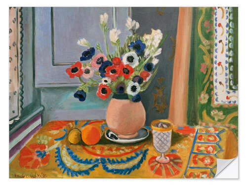 Sisustustarra Anemones in an Earthen Vase, 1924