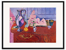 Gerahmter Kunstdruck Stilleben mit Zinnkrug, 1910