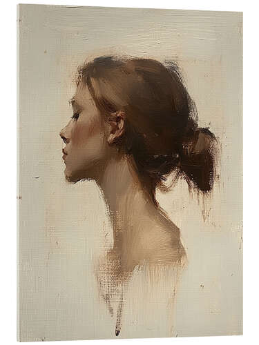 Cuadro de metacrilato Profile of a woman