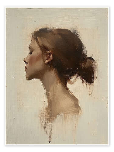 Plakat Profile of a woman