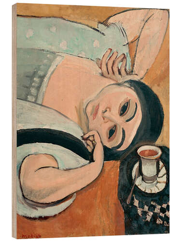 Quadro de madeira Laurette with Coffee Cup, 1917