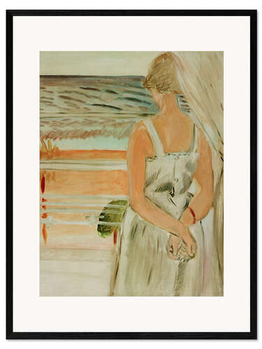 Impression artistique encadrée À côté de la fenêtre, 1918