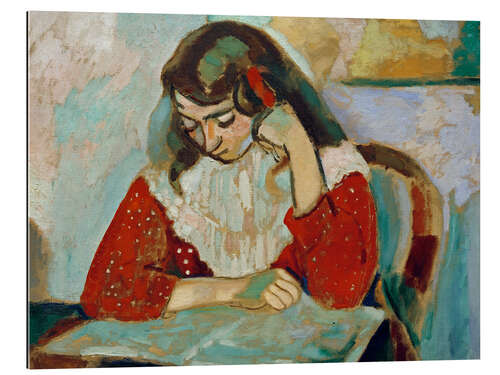 Stampa su plexi-alluminio Marguerite lisant (Marguerite, reading), 1906