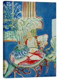 Lerretsbilde Interior in Blue, 1947