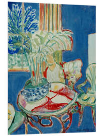 Tableau en PVC Petit intérieur en bleu, 1947