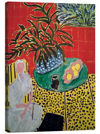 Lærredsbillede Interior with Black Fern, 1948