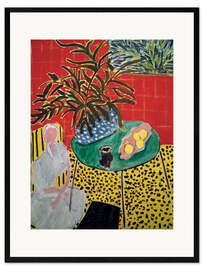 Kunsttryk i ramme Interior with Black Fern, 1948