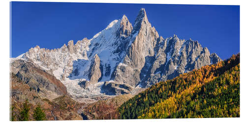 Akrylbilde Mont Blanc massif, Chamonix, France