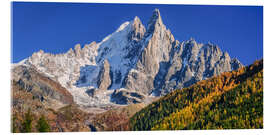 Akrylbilde Mont Blanc massif, Chamonix, France - Achim Thomae