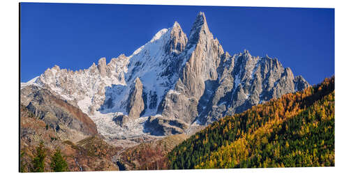 Tableau en aluminium Massif du Mont Blanc, Chamonix, France