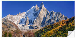 Vinilo para la pared Mont Blanc massif, Chamonix, France