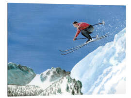 Gallery Print Skispringer mit rotem Pullover