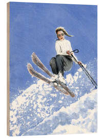 Puutaulu Skier with White Sweater