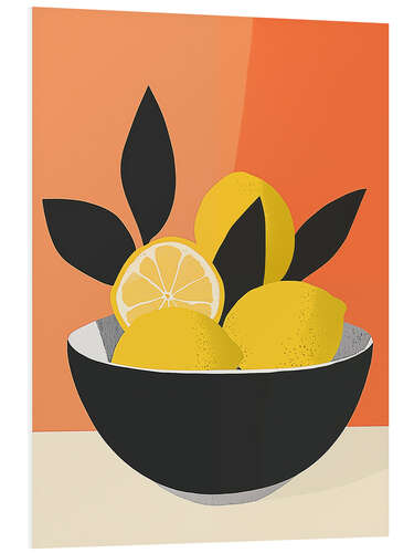 Bilde på skumplate Decorative still life with lemons