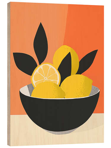 Obraz na drewnie Decorative still life with lemons