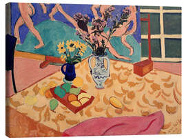 Tableau sur toile Fruits, fleurs avec le tableau La Danse, 1909 - Henri Matisse
