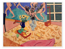 Obraz Fruits, Flowers with the Picture The Dance, 1909 - Henri Matisse