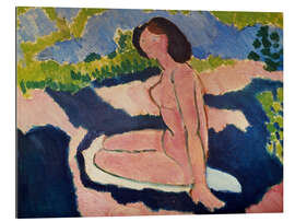 Stampa su plexi-alluminio Nu assis (Seated Nude), 1909