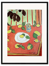 Gerahmter Kunstdruck Les citrons (Zitronen)